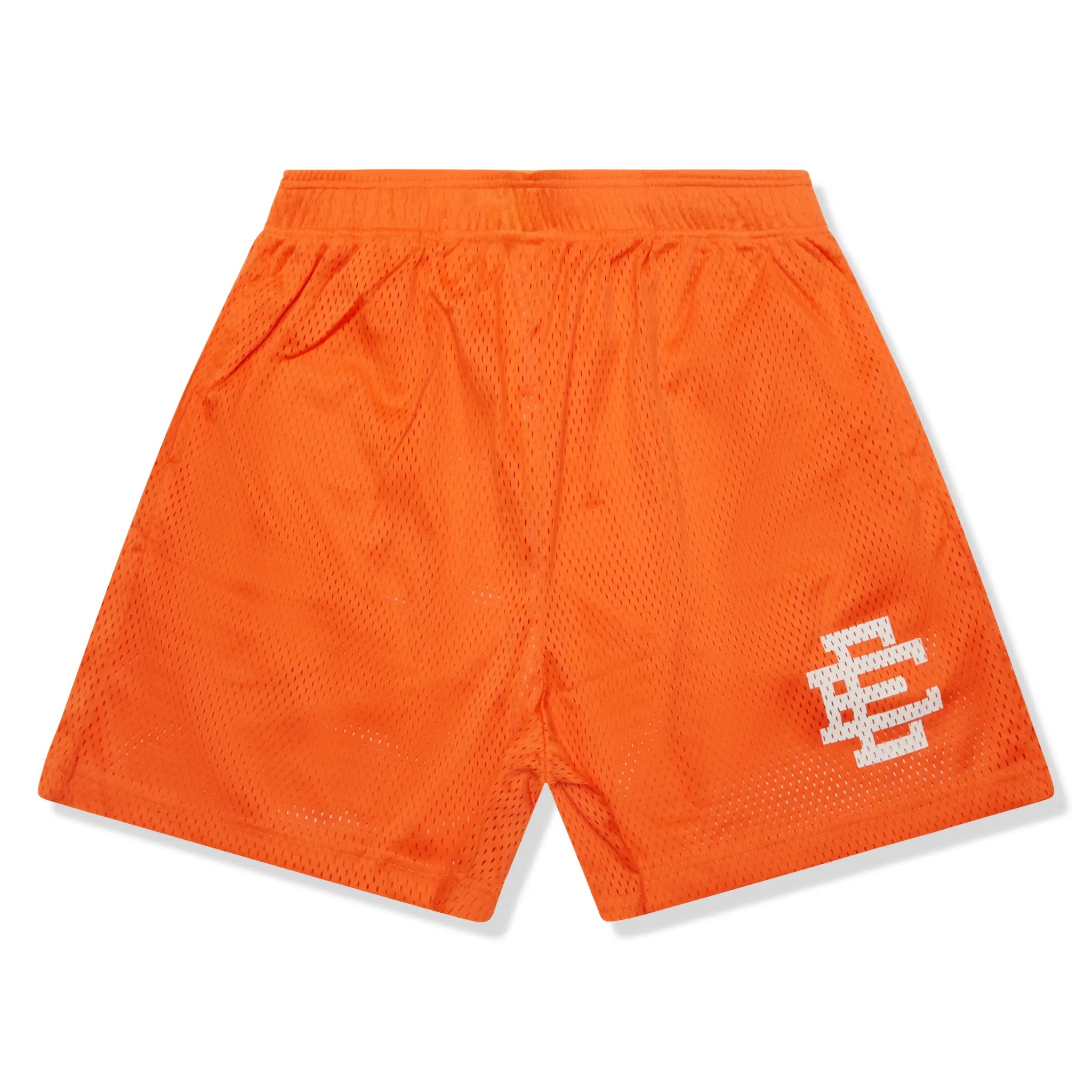 Front View of Eric Emanuel EE Basic Orange Shorts (FW22)